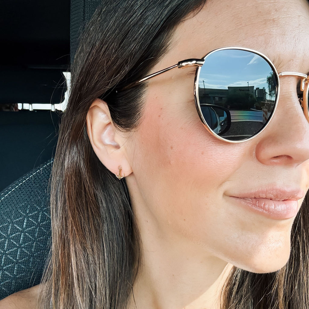 Anchor Stud Earrings