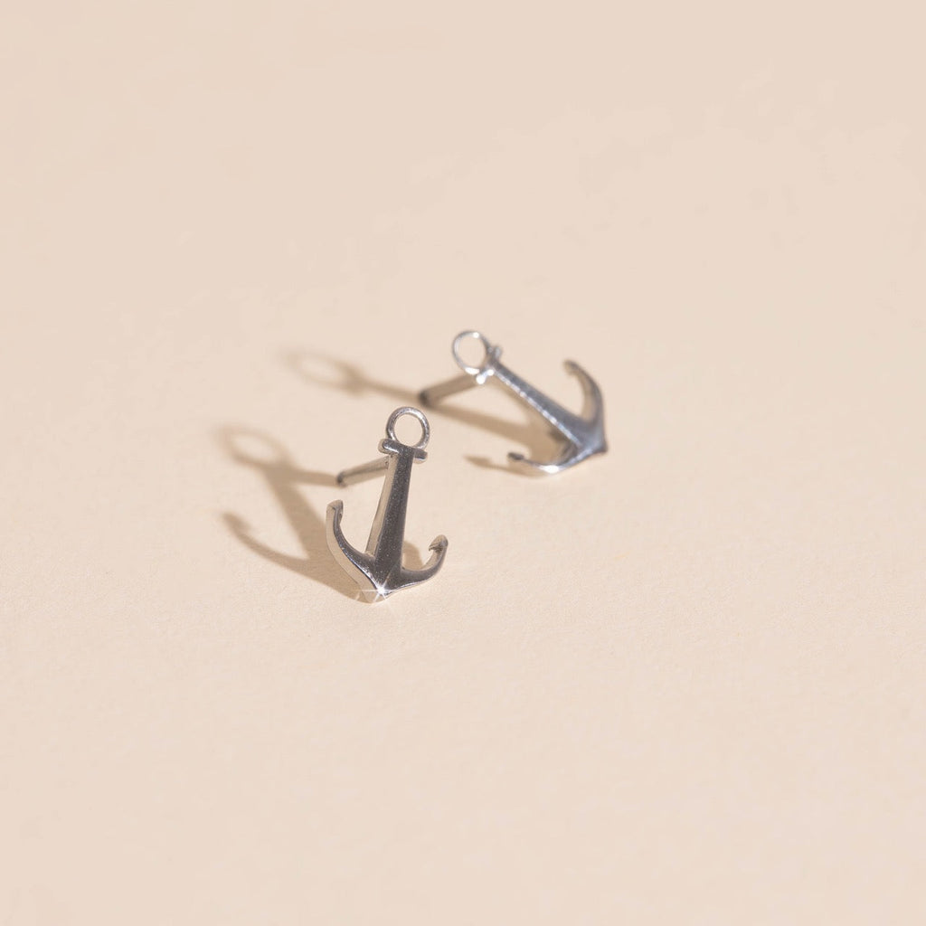 Anchor Stud Earrings