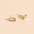 April Birthstone Stud Earrings